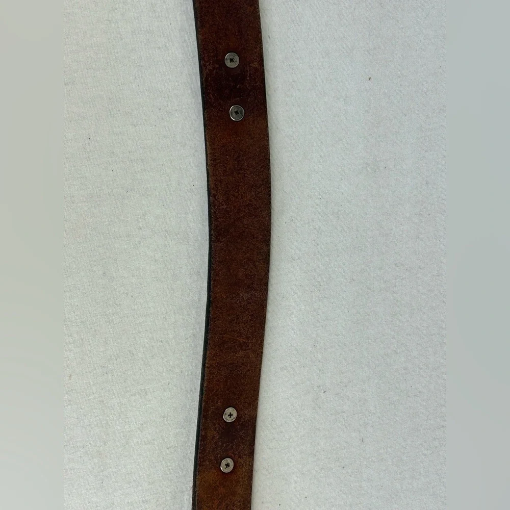 Vintage Brown Leather Golf Men's Belt Size 36 Golfing Sports Western Country